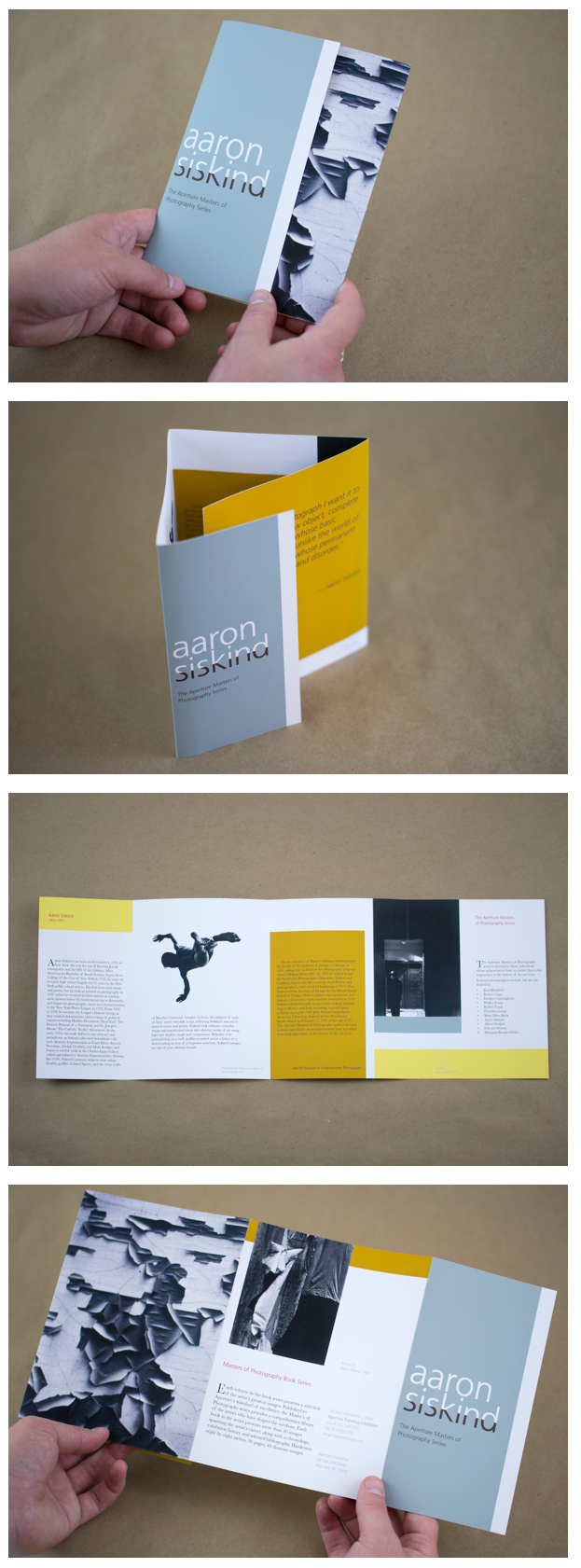 Aaron Siskind Brochure on Behance