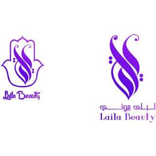 Arabic Calligraphy logo design for maakup and Beauty Products Brand