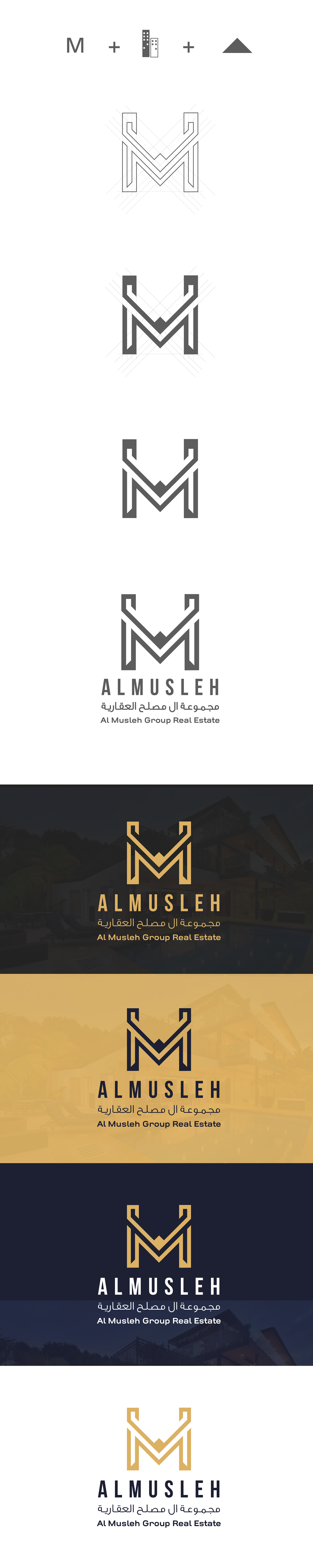 middel east real estate logo design