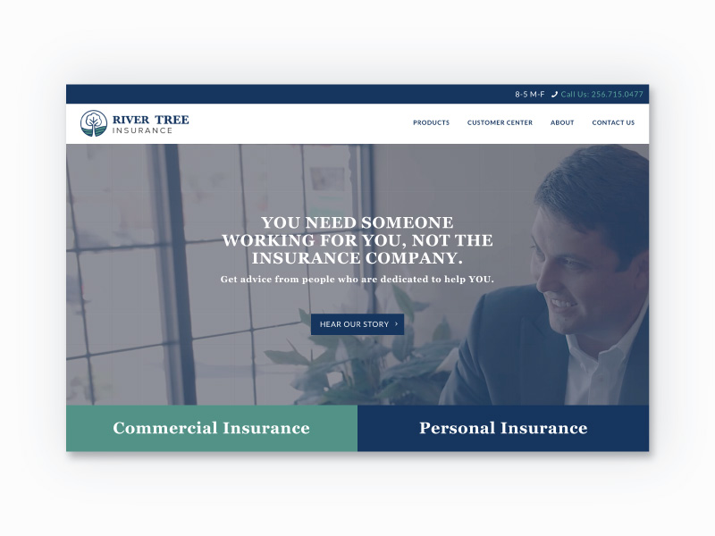 Web Layout for financial website header