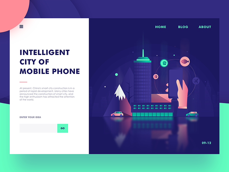 Web Layout for Mobile company