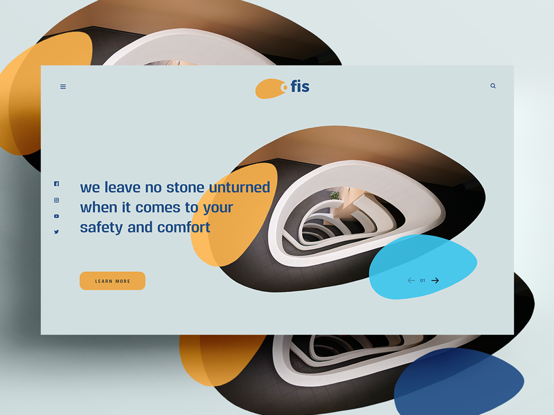 Web Layout for Security equipment company