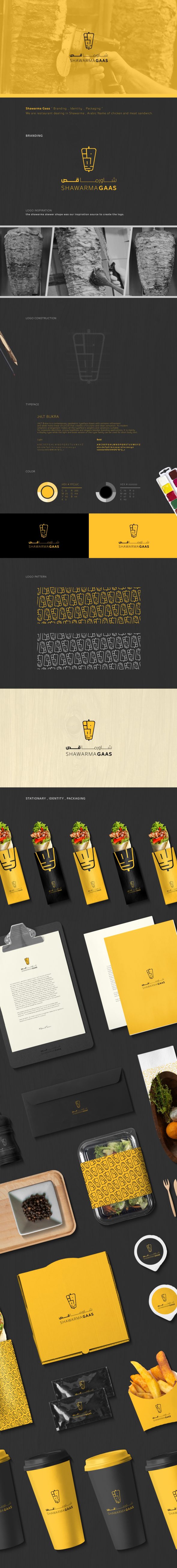 Morden shawarma logo icon and branding