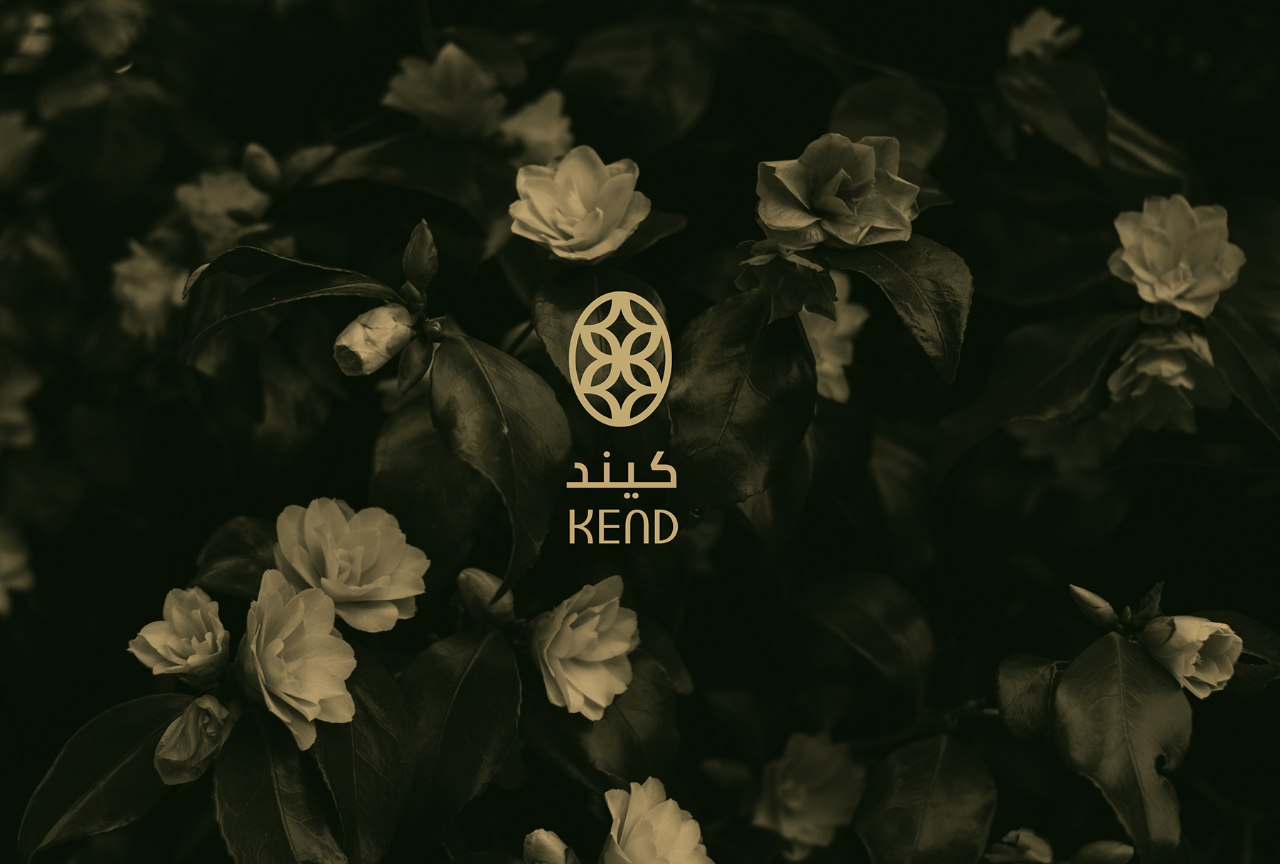 golden color arabic logo design luxury branding